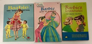 3 Vintage 1964 Barbie Wonder Books