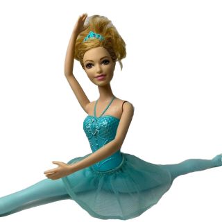 2013 Princess Ballerina Barbie Blonde Mattel Doll Dance Dress Flexible Fashion