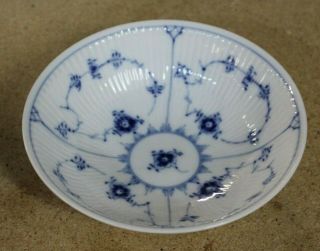 Vintage Royal Copenhagen Denmark Blue Fluted Plain Lace Cereal Bowl 1 / 290