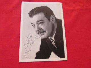 Hand Signed Old 5 " X 7 " Lon Chaney Photo.  Autographed Movie Star
