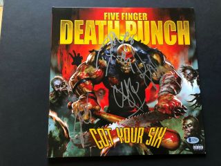 Five Finger Death Punch Signed Autographed " Got Your Six " Album Beckett Bas