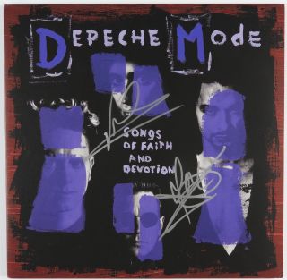 Depeche Mode Signed Autograph Songs Of Faith Record Album Beckett Vinyl