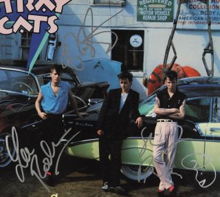 Stray Cats JSA Fully Signed Autograph Record Vinyl Brian Setzer Lee Slim Jim 2