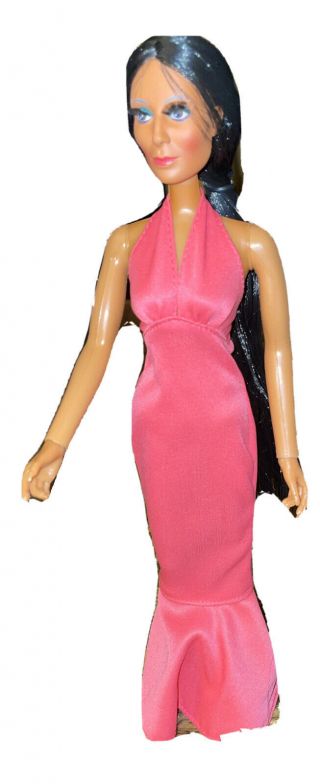 Mego Corp Vintage 1975 Cher Doll 12’ Inch Dress No Shoes