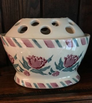 Nicholas Mosse Retired & Rare “pink Peony” Pattern Vase