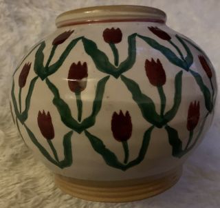 Nicholas Mosse Pottery Ireland Vase Retired Red Tulip