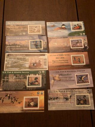 Ten Years Of United States Federal Waterfowl Duck Stamps