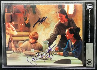 Jake Lloyd & Pernilla August Anakin Skywalker Star Wars Signed Photo Beckett Bas