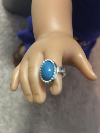 American Girl Doll Goty Saige Turquoise Ring From Meet Accessories Jewelry Euc