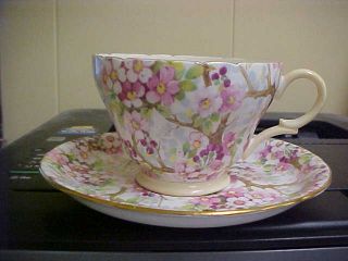 Vintage Shelley Maytime Chintz Henley Shape Cup & Saucer