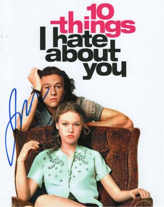 Julia Stiles signed autograph photo with SASIGNED proof 3