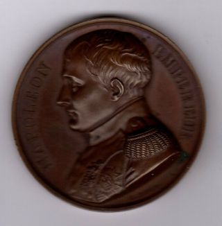 Napoleon - Memorial Of St - Hélène 1840 Medal By A.  Bovy