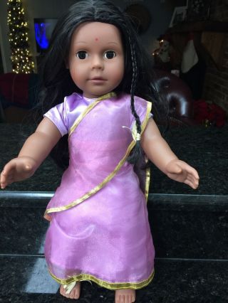 Pottery Barn Kids Special Edition,  Gotz Rare " Prita " 18 " India Doll