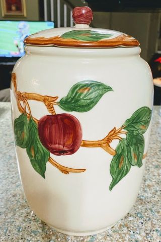 Franciscan Apple Cookie Jar Circa 1947 - 49 Canister 3