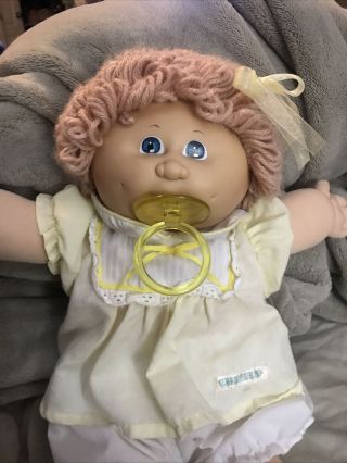 Vintage Cabbage Patch Doll Blue Eyes Pacifier