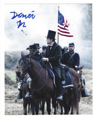Daniel Day Lewis Signed Lincoln 8x10 Psa/dna Loa