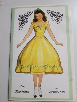 Gone With The Wind Ann Rutherford 2007 Paper Doll Party Program / Doll Rare Wow