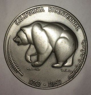 Bear California Bicentennial Silver Coin