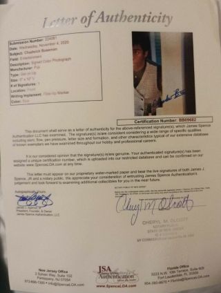 Chadwick Boseman Get on Up James Brown Autographed signed 8x10 photo JSA LOA 2