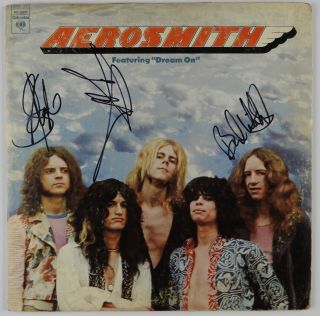 Aerosmith Signed Autograph Album Record Jsa Steven Tyler Whittford Hamilton