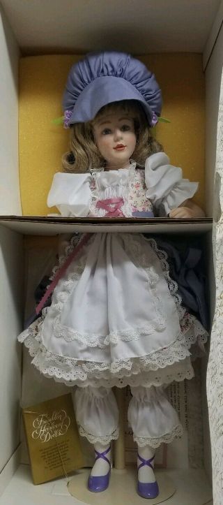 Little Bo Peep Porcelain Doll Franklin Heirloom Vintage 1987 Helen Kish