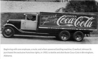 Vtg.  Coca - Cola Bottling Factory Token CRAWFORD JOHNSON CO.  BIRMINGHAM,  ALABAMA 3