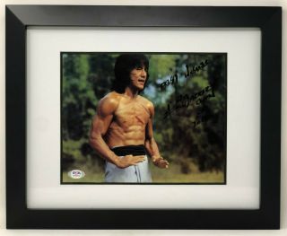 Psa/dna Rush Hour Jackie Chan Signed Autographed Framed 8x10 Martial Arts Photo