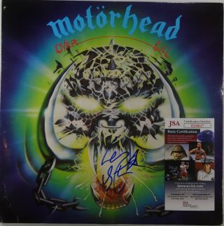 Signed Motorhead Lemmy Kilmister Autographed Overkill Lp Certified Jsa Iii10617