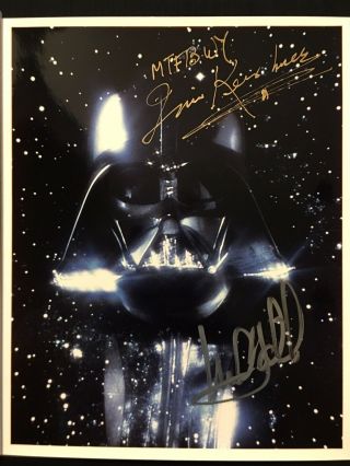 (2x Signed) Mark Hamill And Irvin Kershner Star Wars Autograph 8x10 Photo Auto