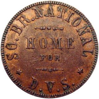 Hampton Virginia Military Token National Home For Disabled Volunteer Soldiers
