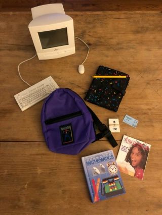 American Girl Back To School Set - 90s - Computer Doesn 