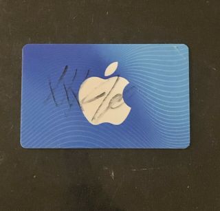Xxxtentacion Signed Itunes Gift Card 2017