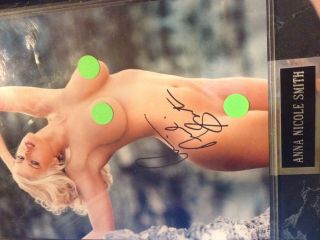 Autographed Photo Of Anna Nicole Smith 8x10 100 Authentic With Certificate