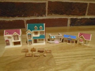 Sylvanian Families Miniature Houses And Furniture From Toy Shop