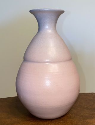 Large Rare Van Briggle Pottery Vase In Pink By Tina Ufford