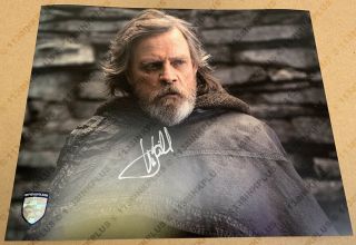 Mark Hamill Luke Skywalker Autograph 8x10 Photo Star Wars Official Pix Opx
