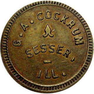 1916 Sesser Illinois Good For Token G A Cockrum