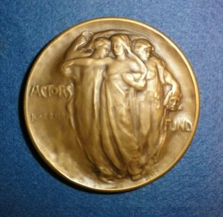 1910 Actors Fund Medal,  A.  N.  S.  (american Numismatic Society),  Miller - 63.