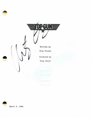 Anthony Edwards Signed Autograph - Top Gun Movie Script - Tom Cruise,  Val Kilmer