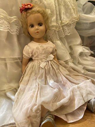 Vintage Arranbee R & B 17 " Doll - Nanette Or Nancy Lee Blonde Pink Dress Strung