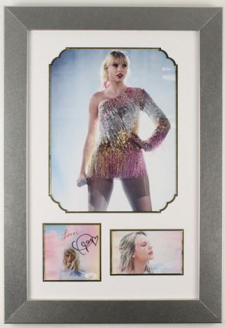 Taylor Swift Lover Signed Photo Autograph Jsa Framed Double Matted 18x26
