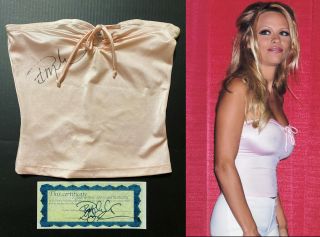 Pamela Anderson Vip Baywatch Signed Autographed Personally Owned Worn Top W