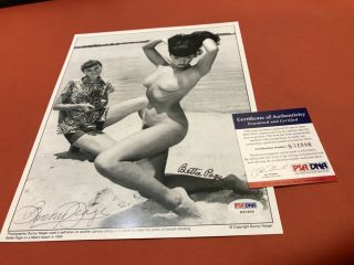 Bettie Page Bunny Yeager 1954 8x10 Signature Autograph