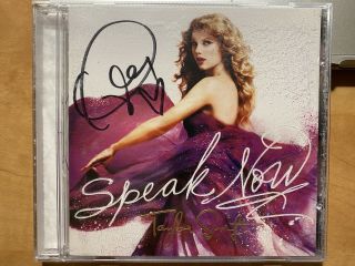 Taylor Swift Signed Autograph Speak Now Cd