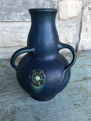 Amphora ? Pottery Arts Crafts Nouveau Handled Vase European 3