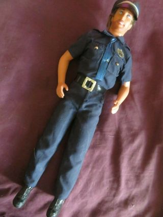 1994 Vintage Ken Cool Looks Fashions Cop Police Officer Uniform On Doll W/hair
