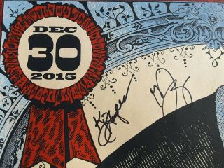Old Crow Medicine Show SIGNED Nashville 2015 NYE Concert Poster OCMS Autographed 5