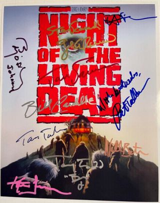 Night Of The Living Dead 1990 Photo Cast Signed By Tony Todd Horror Halloween