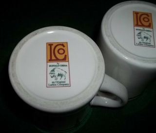 Set of 2 Buffalo China Larkin Company Coffee Mugs - Frank Lloyd Wright Designs 3