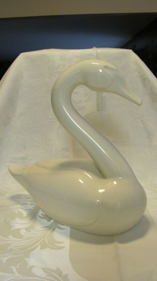 Northern Pottery Canada Peter Gjoni Large Swan 15 Inches Tall Signed Mcm